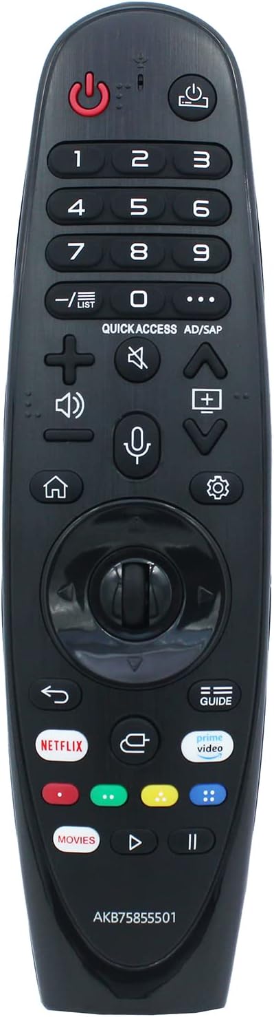 Replacement AN-MR20GA AKB75855501 IR Remote Control for LG Smart TV Also Compatible with AN-MR19BA 49NANO81ANA 55NANO81ANA 65NANO81ANA 49NANO81UNA 55NANO91ANA 65NANO91ANA 75NANO91ANA 86NANO91ANA