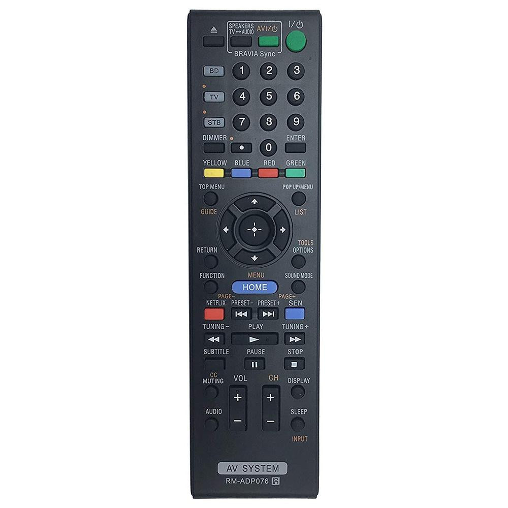 RM-ADP076 Remote Replacement For Sony Blu-ray Disc DVD Home Theater AV System BDVN890W